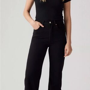 Levi's Women's Ribcage Ankle Black Jeans